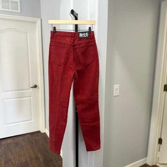 Vintage J&ANS Dolce & Gabbana Jeans Red Women’s Size 29 Made In Italy - Picture 11 of 11